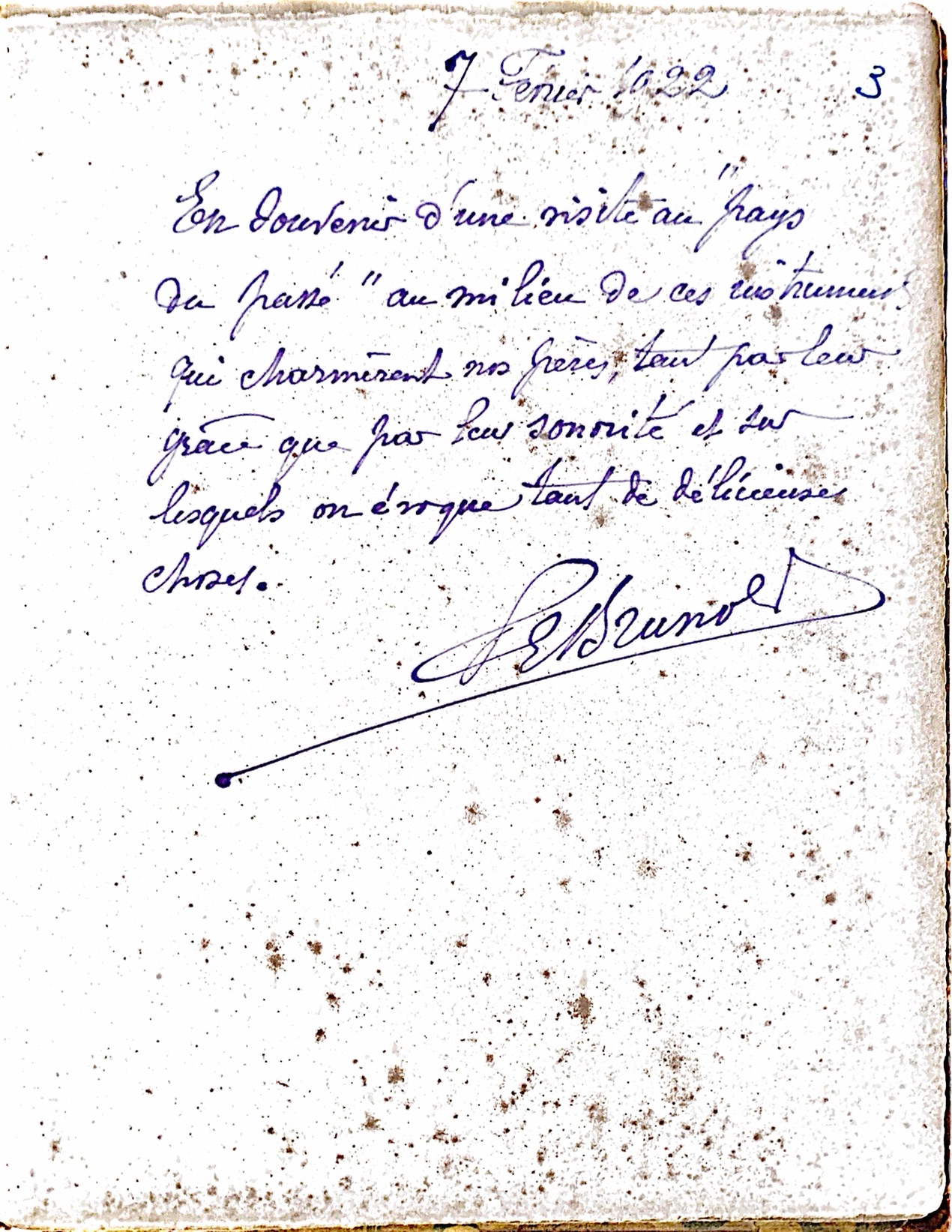 Paul Brunold ( 7/2/1922) Livre d’or Berceau Royal